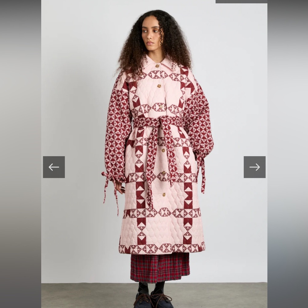 NWT Damson Madder Dahlia Quilted Coat - Patchwork